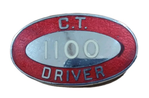 Vintage bus drivers - drivers, badge**