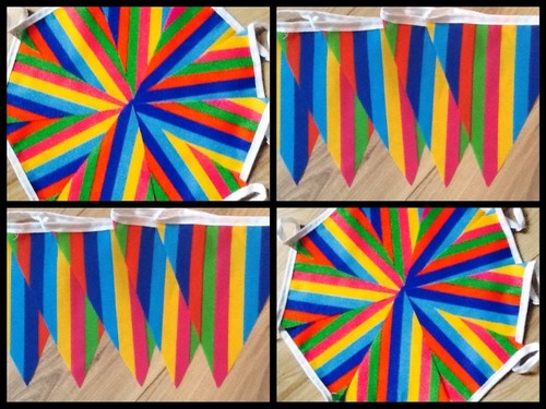 Handmade fabric bunting - handmade,