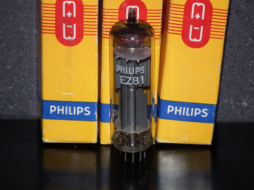 Ez81 philips mullard 6ca4 - ez81, nos