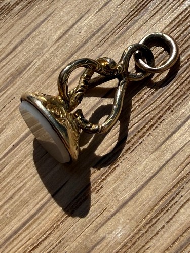 Antique victorian 9ct gold fob - victorian,