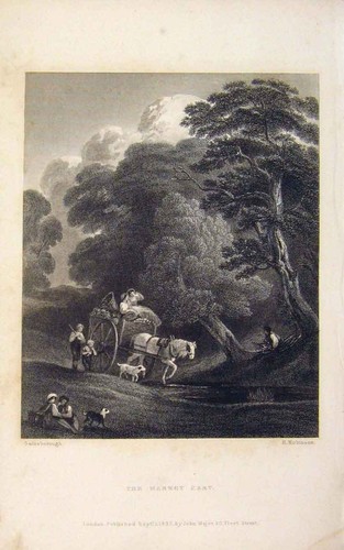 Original old antique - old, print