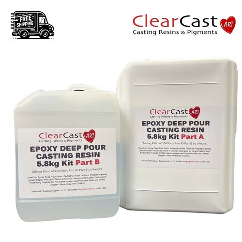 Epoxy deep pour clear - clear, casting