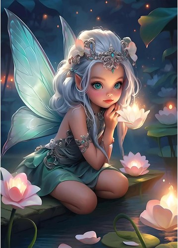 Diy fairy diamond painting - diy,