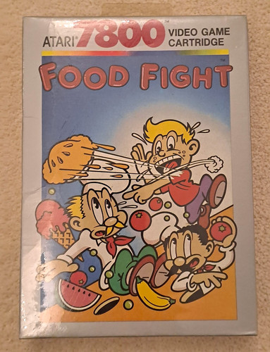 Atari 7800 food fight video - fight,