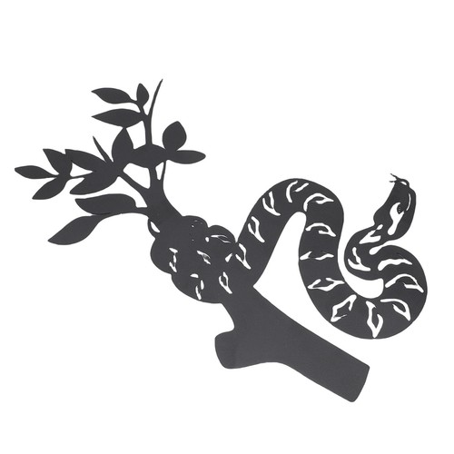Snake metal wall decor - metal,