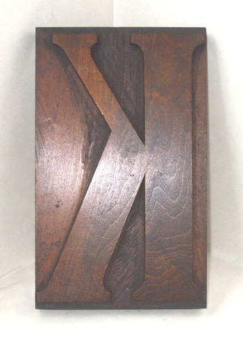 Vintage wooden poster type - wooden,