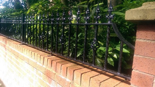 Wrought iron railing steel - wrought,