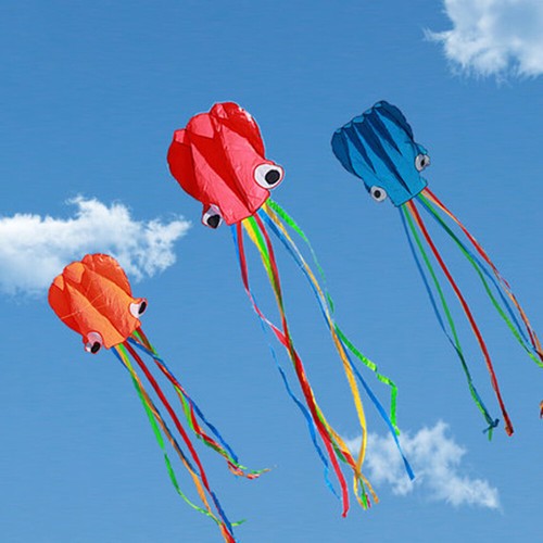 Soft octopus kite windsock - 3d,