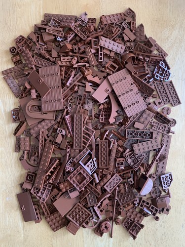 Lego reddish brown - 500g, bulk