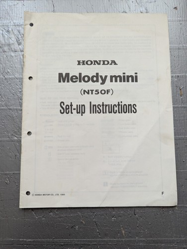 1985 honda melody mini - 1985, (np50f)