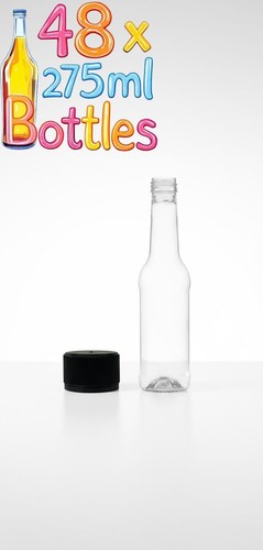 Clear plastic bottles 275ml - plastic,