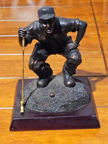 Hand made golfer bronze finish - hand,