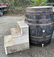 Large Oak Barrel Ice Bath With Steps