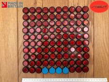 100 X Number Plate Reflectors. Adhesive, MOT .  Motorcycle. Bike. Motorbike. 