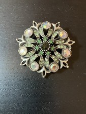 Decorative Brooch with Green