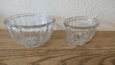 2 X vintage glass Jelly