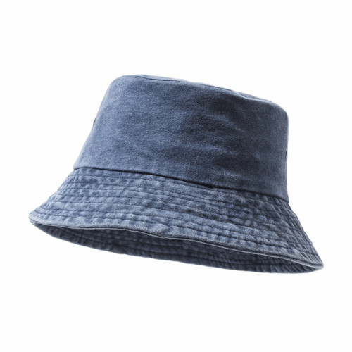 Washed denim bucket hat solid - bucket,