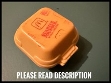 McDonald's 1988 Hamburger Quarter Pounder Cheese Transformer Happy Meal Toy USED