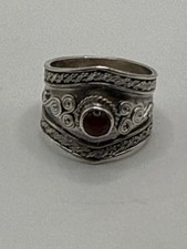 Sterling Silver Red Garnet