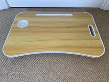 Folding Laptop Bed Table Cup Holder Lap Standing Desk Tray Breakfast Portable