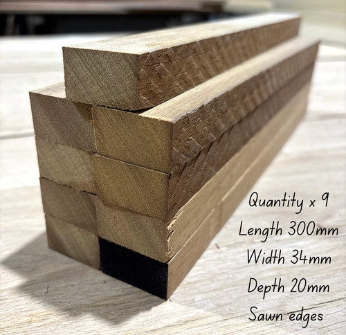 Planed iroko hardwood offcuts - planed,