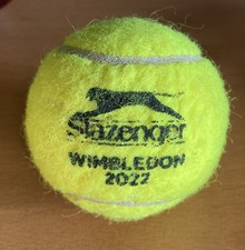 USED WIMBLEDON 2022 SLAZENGER TENNIS BALL