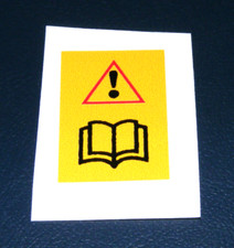 range rover classic soft dash  3.9 & 4.2 hand book ref decal   [small ]