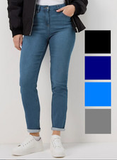Papaya Jeans Ladies Jolie Relaxed Fit Skinny Blue Black Grey Cotton Loose