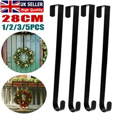 1-5Pcs Black Metal Wreath