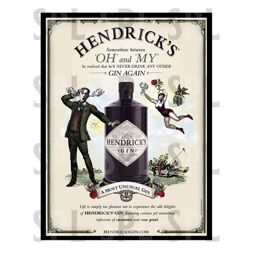 Vintage hendricks gin tonic - vintage,