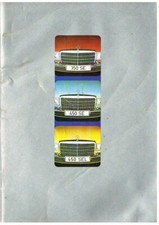 MERCEDES BENZ W116 280S 280SE 350SE 450SE 450SEL ORIGINAL 1973 UK SALES BROCHURE
