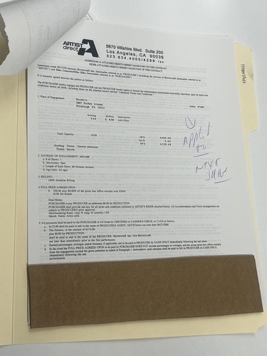 Hovercraft concert contract - hovercraft,
