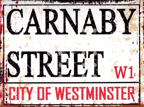 Carnaby street metal wall - metal,