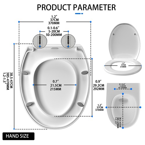 Luxury toilet seat - seat, heavy
