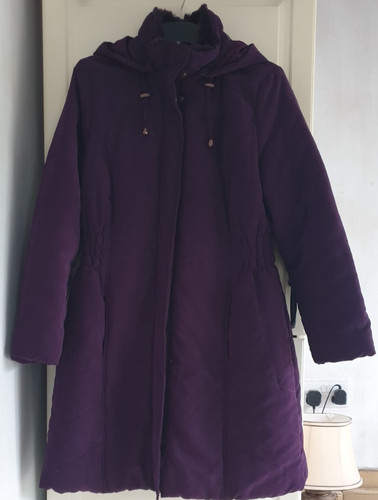 Bhs ladies plum coloured coat - bhs,