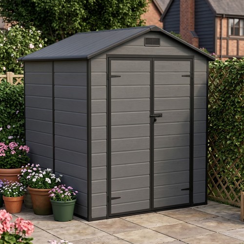 6x6ft plastic garden shed - ‌6x6ft,