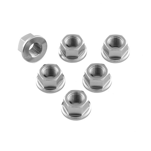 Titanium sprocket nuts - sprocket, x6