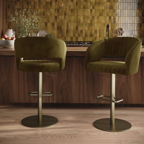 Set curved olive green - 2,