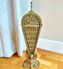 Antique ornate brass peacock - ornate,