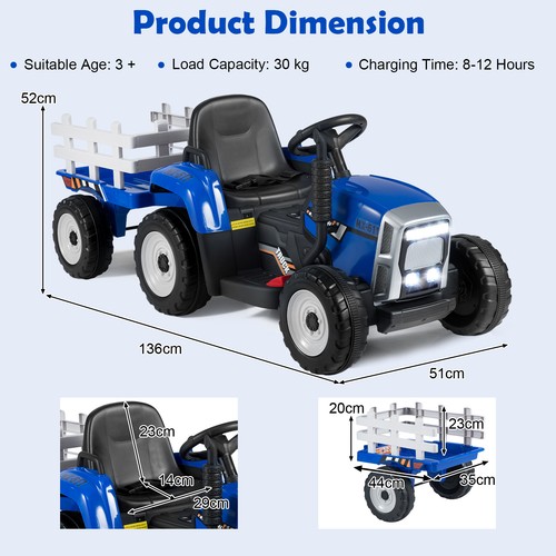12v kids ride tractor - 12v,