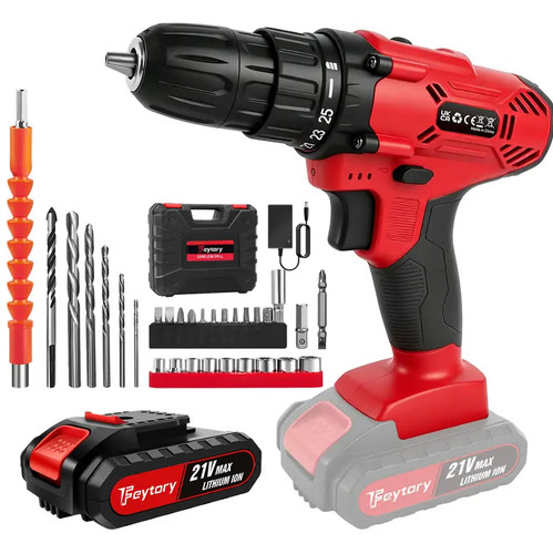 Battery 21v cordless - 21v, drill