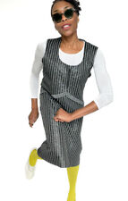 1960s Vintage Black Pinafore