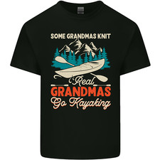 Real Grandmas Go Kayaking Funny Kayak Mens Light Cotton T-Shirt