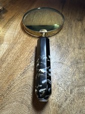 Vintage Brass Magnifying Glass