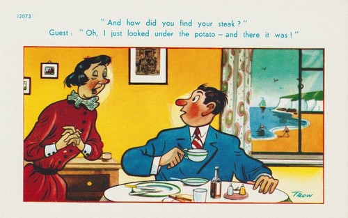 Vintage saucy seaside - seaside, postcard