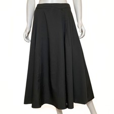 Black Pleat Maxi Skirt Womens