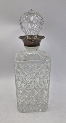 Vintage crystal decanter with - decanter,