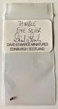 DAVID EDWARDS MINIATURES 1/12 DOLLS HOUSE FINE SILVER THIMBLE