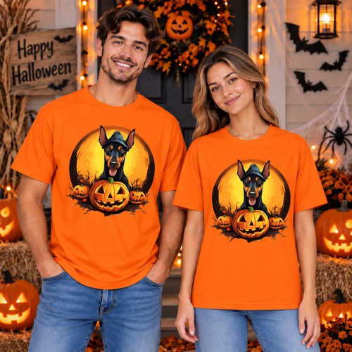 Cute cartoon doberman shirt - doberman, t-shirt