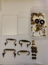 MIXED LOT OF BRASS ANTIQUE CARRIAGE CLOCK PARTS